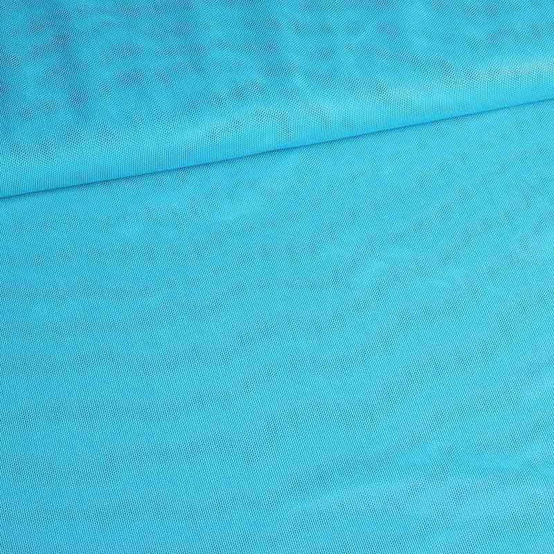 Stretch mesh foil stof aqua