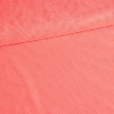 Stretch mesh foil stof oranje