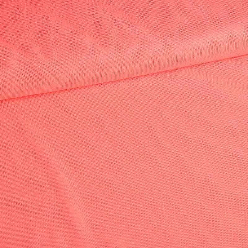 Stretch mesh foil stof oranje