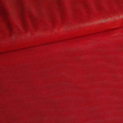 Stretch mesh foil stof rood