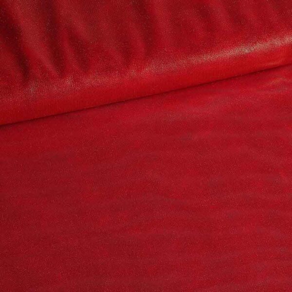 Stretch mesh foil stof rood