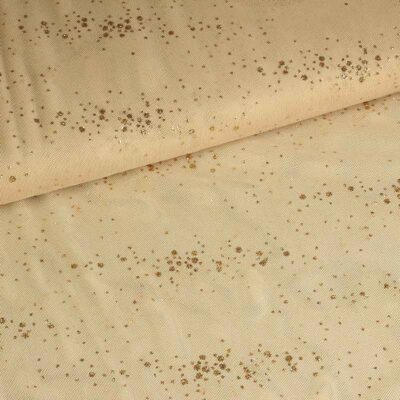 Mesh stof glitter stip huidskleur