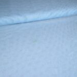 Stretch mesh glitter stof baby blauw