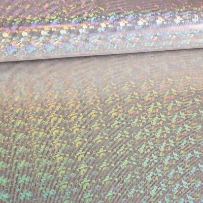 Mystique Deluxe foil hologram stof ecru