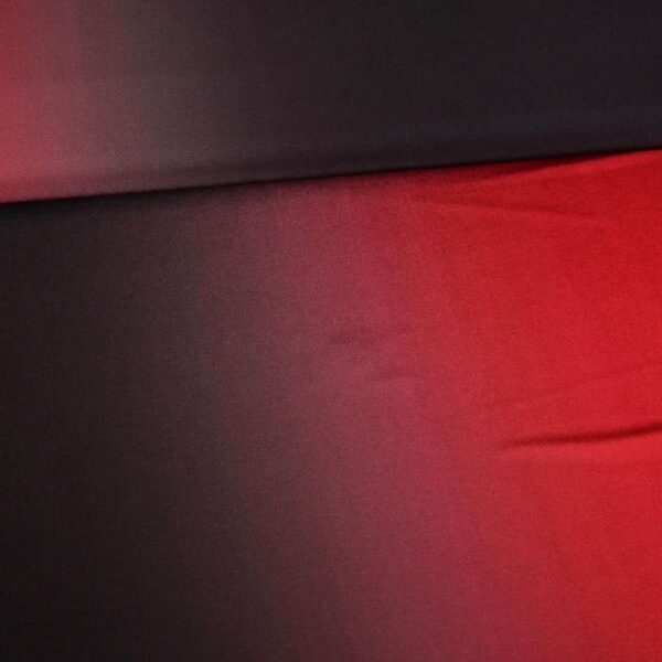 Stretch 4 way dans- en badpakstof ombre rood/bruin