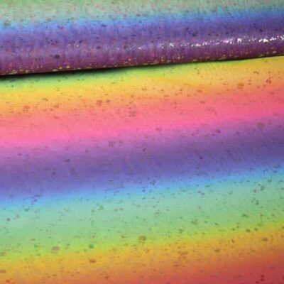 Mesh stof regenboog hologram foil