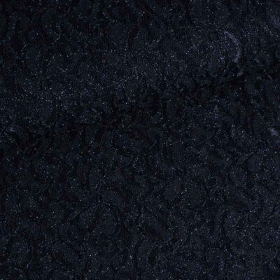 Kant stretch glitter donkerblauw