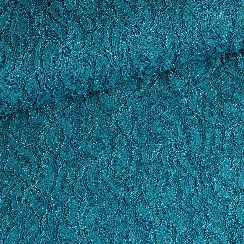 Kant stretch glitter groen