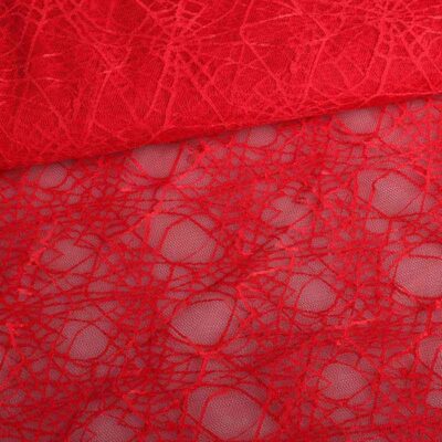 Kant spinnenweb rood