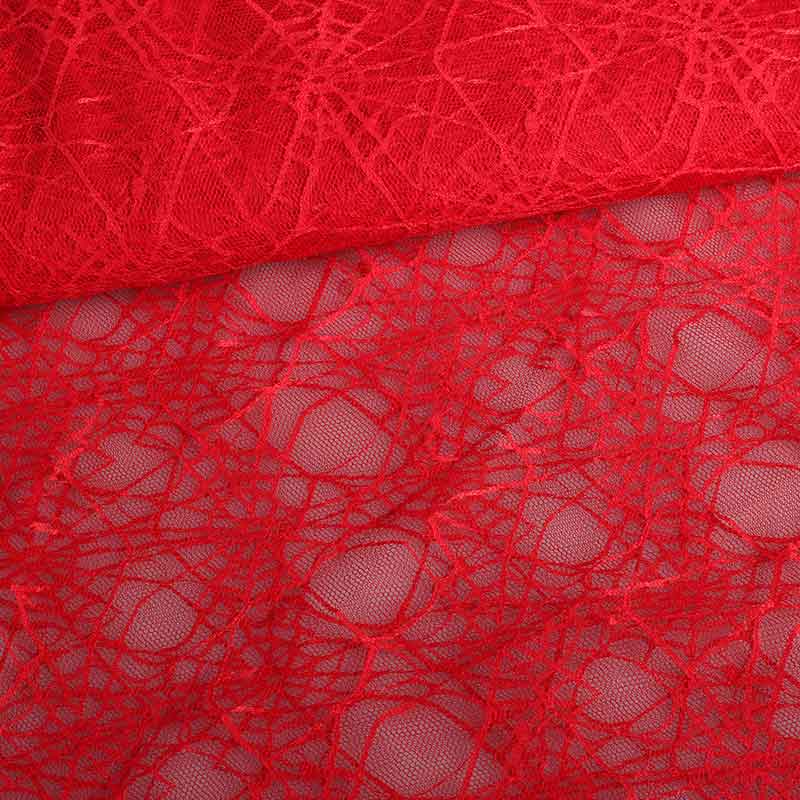 Kant spinnenweb rood