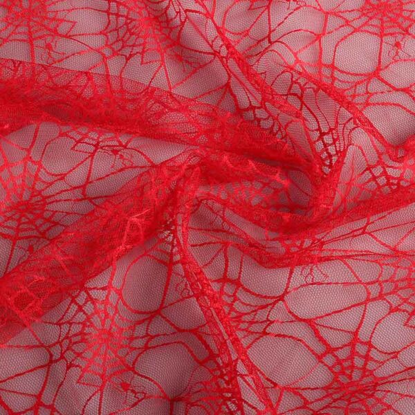 Kant spinnenweb rood