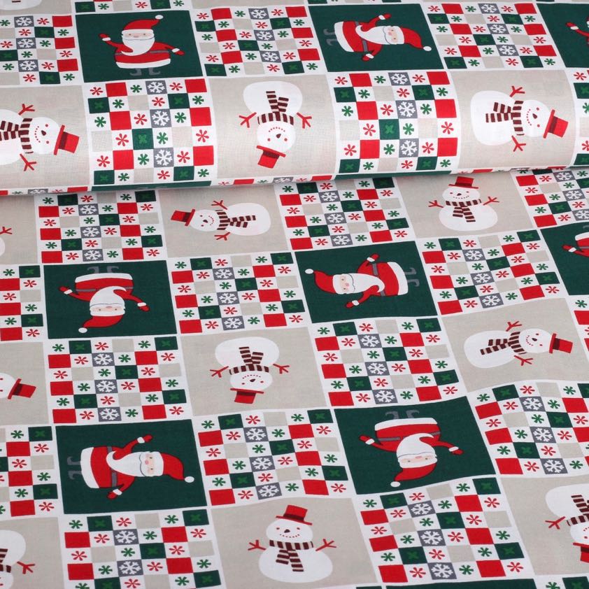 Sneeuwpop tegeltje multicolor