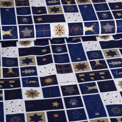 Kerstboom stof blauw