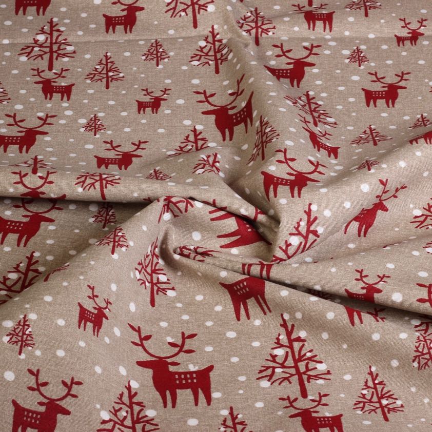 Ottoman stof kerstmix 1