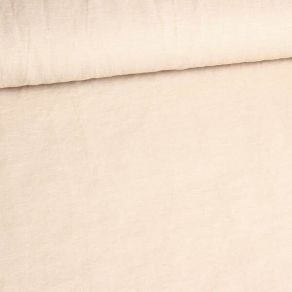 Linnen stof naturel sandwash