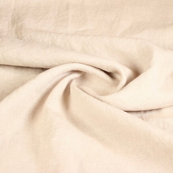 Linnen stof naturel sandwash