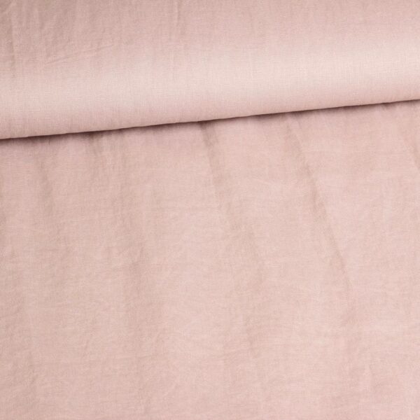Linnen stof sandwash oud rose