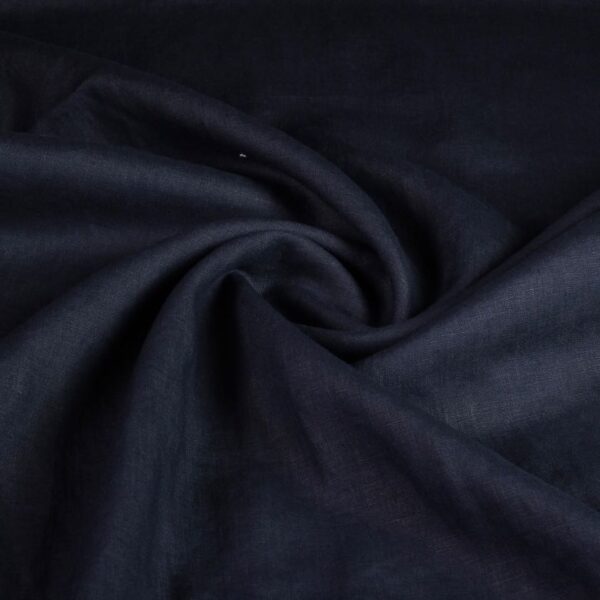 Linnen stof donker blauw