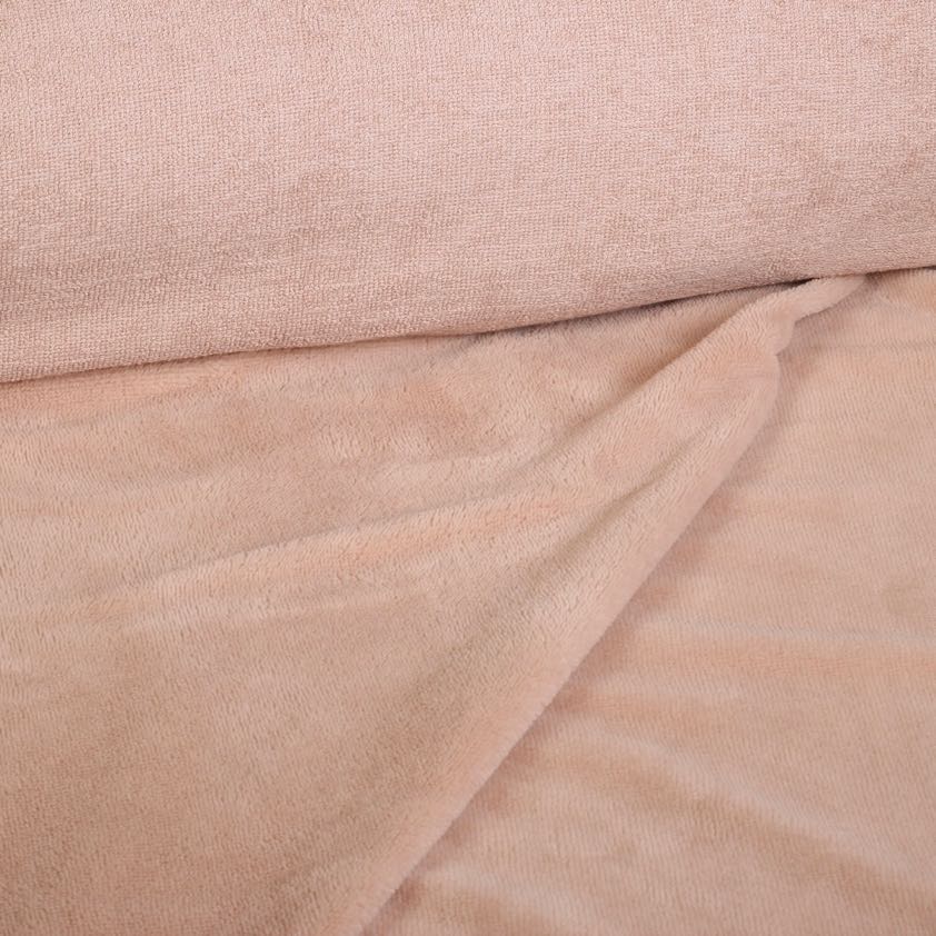 Bamboo fleece badstof oud roze