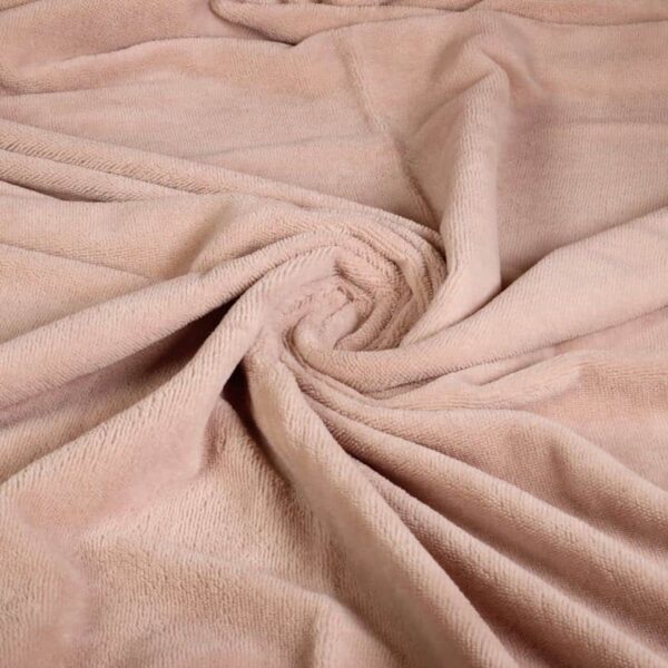 Bamboo fleece badstof oud roze