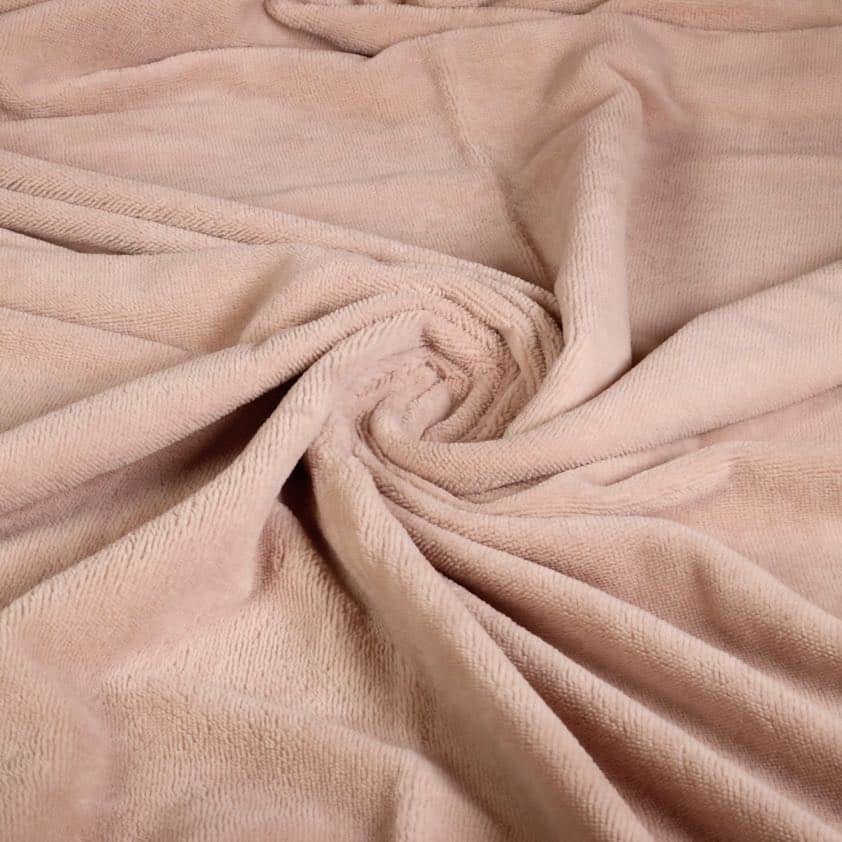 Bamboo fleece badstof oud roze