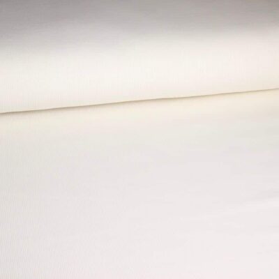 Rib jersey katoen off white