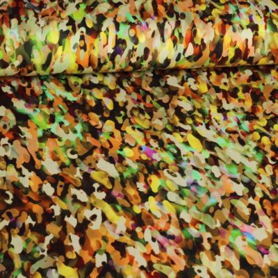 Tricot stof digitaal fantasie stippen