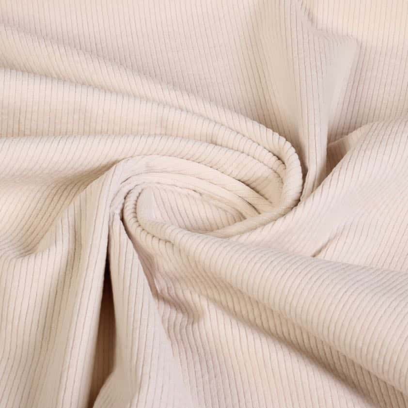 Corduroy stof off white