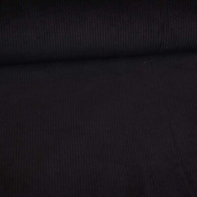 Corduroy stretch stof zwart