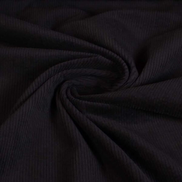 Corduroy stretch stof zwart