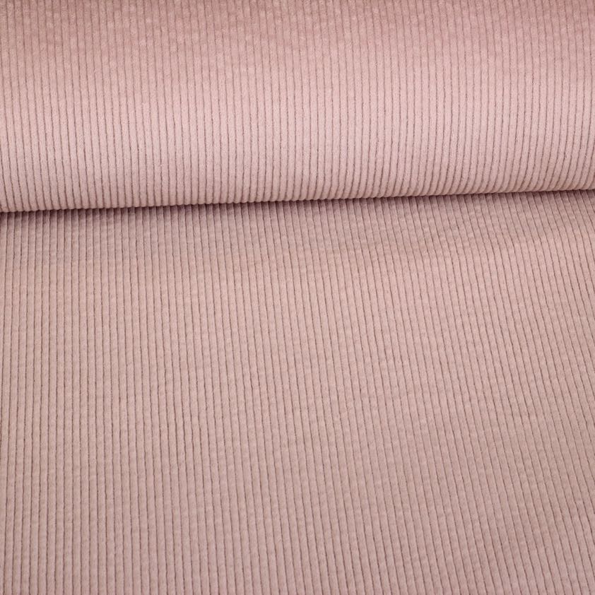 Corduroy stretch oud roze