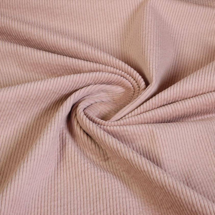 Corduroy stretch oud roze