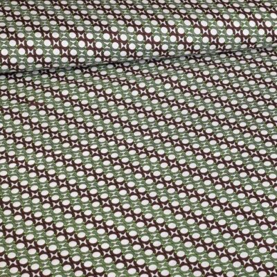Geweven viscose stof groen
