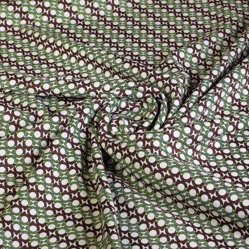 Geweven viscose stof groen
