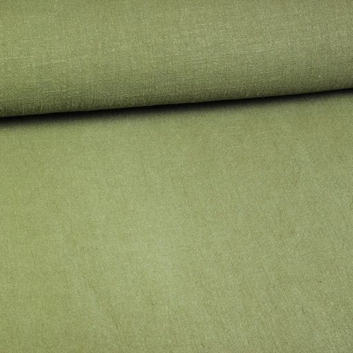 Linnen stone washed legergroen