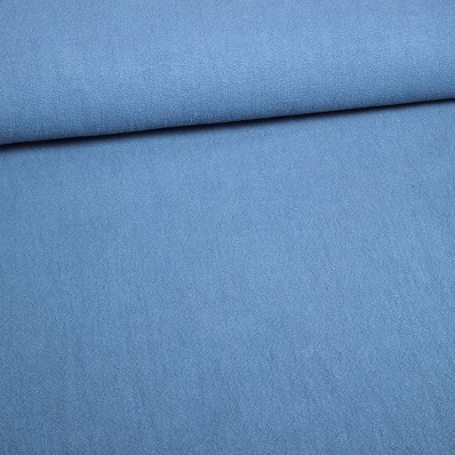 Linnen stof stone washed licht denim