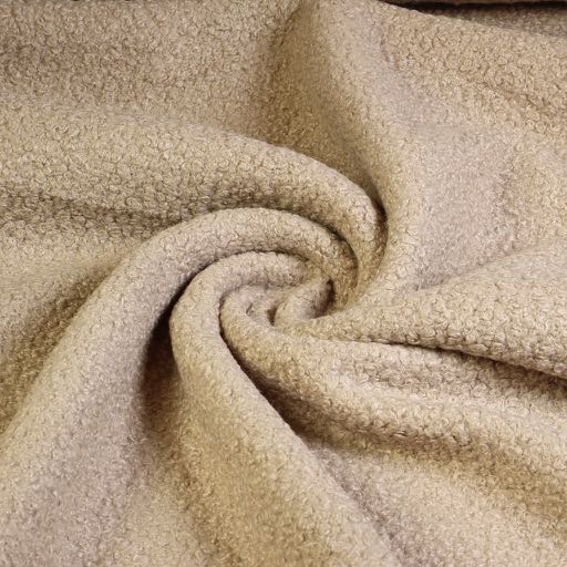 Heavy Bouclé stof camel