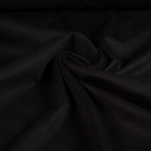 Scuba suede stof zwart