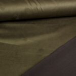 Scuba suede stof army