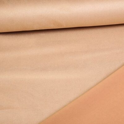 Scuba suede stof beige
