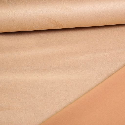 Scuba suede stof beige