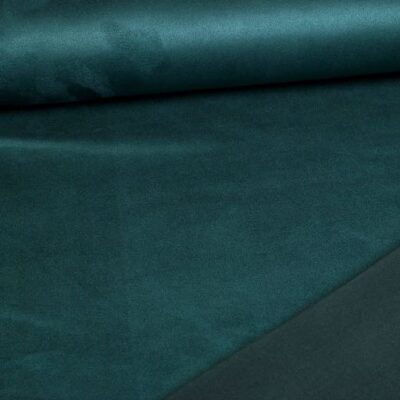 Scuba suede stof petrol