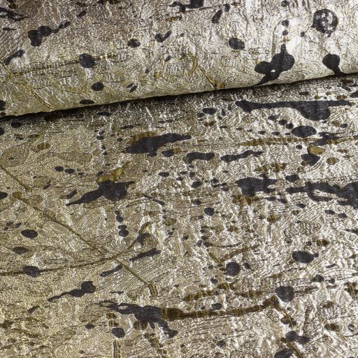 Metallic Brokaat stof goud