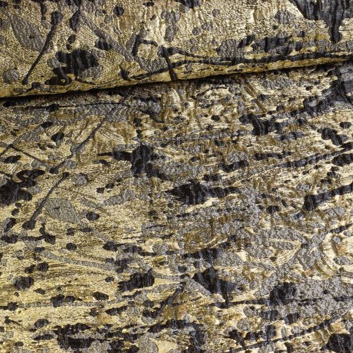Metallic Brokaat stof goud