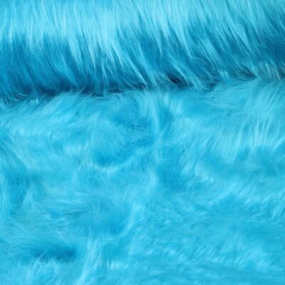 Plush stof aqua