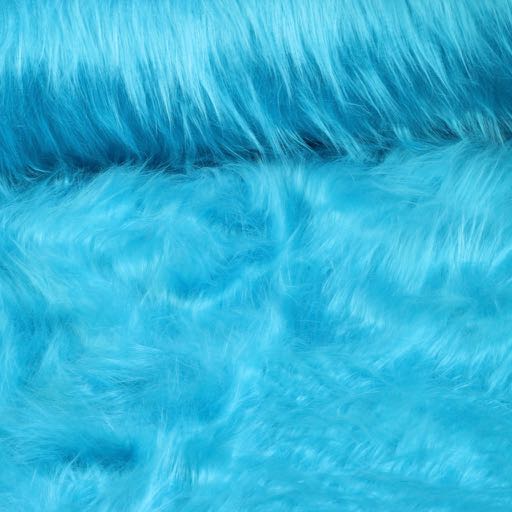 Plush stof aqua
