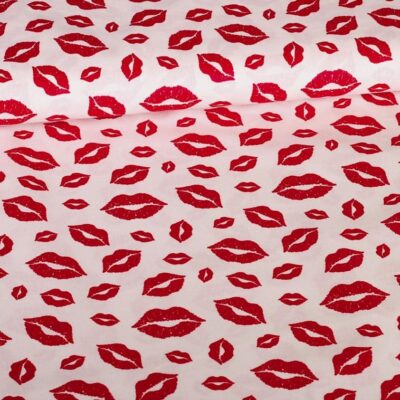 Katoen stof lippen