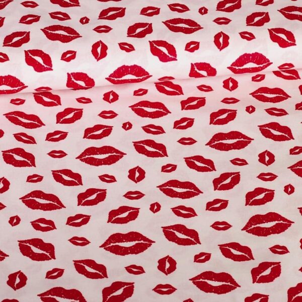 Katoen stof lippen