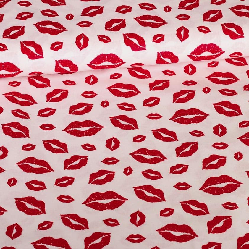 Katoen stof lippen