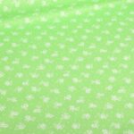Poplin stof mille fleur groen